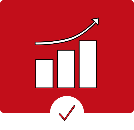 Grafik gesteigerte Produktivität