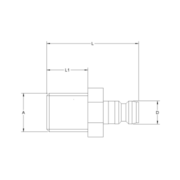 Nippel 95 mit AG R 1/4 [#699ef4e88aaa]
