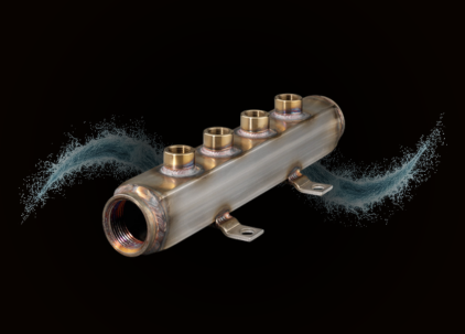 Wasserverteiler aus Edelstahl